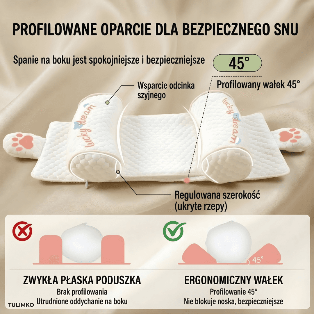 Poduszka Stabilizująca Tulimko - Bezpieczny Sen Twojego Maluszka